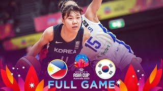 Philippines v Korea | Full Basketball Game | FIBA Women's Asia Cup 2023 - Division A