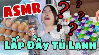 [ASMR] Thử Thách 1 Ngày Lấp Đầy Tủ Lạnh Mlem Mlem Và Cái Kết ||  Yến Nồi Cơm Điện