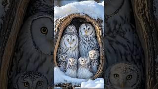 Beautiful Owl family || Pet & Animal #owl # birds