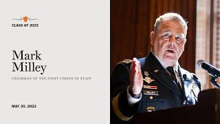 Gen. Mark A. Milley speaks at Princeton's ROTC Commissioning