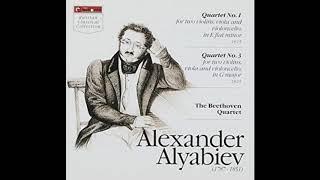 Alyabiev, String Quartets No. 1 and No. 3