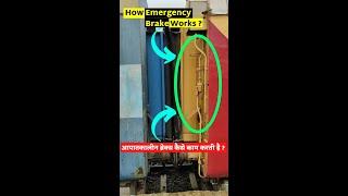 How train brake works ? Emergency brake working Indian Railwaysट्रेन ब्रेक कैसे लगाती है?