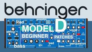 Behringer MODEL D - 42 PATCHES for Bass Lead Pad Brass String Keyboard Vocal Drum Generative SFX