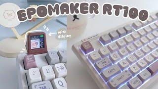 (sub) 미니 모니터가 달려있는 신기한 키보드 | Epomaker RT100 | Retro Mechanical Keyboard | 저소음 키보드