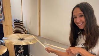 Emmanuelle Caplette is Testing the New HHX Dominator 20’’ Chinese by Sabian