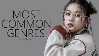 the most COMMON genres in k-pop