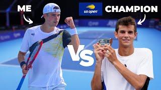 I Challenged The Us Open Junior Winner To A Match!