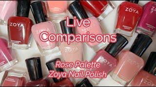 Zoya Rose Palette Live Comparisons