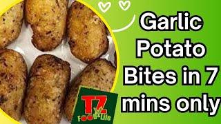 Mera vlog Garlic Potato Bites in 7 mins only || How to prepare potato garlic bites|| Evening Snacks