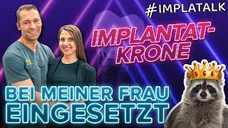 Zahnersatz auf Implantaten - LIVE Einsetzen der finalen Krone bei meiner Frau!