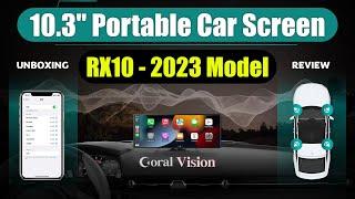 Latest 10.3'' Portable Car Screen - Coral Vision RX10    UNBOXING REVIEW