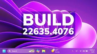 New Windows 11 Build 22635.4076 - New Taskbar Changes, New Mouse Options, and Fixes (Beta)