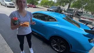 CERAMIC COATED MY CAMARO #cars #chevrolet #camaro #zl1 #ceramiccoating #youtube #subscribe