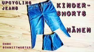 Kreative Upcycling-Idee: Kinderhose / Shorts nähen aus alten Jeans | Nachhaltige DIY-Mode für Kids