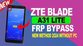 ZTE A31 LITE FRP BYPASS WITHOUT PC Google Account Verification | Skip Google Lock ZTE