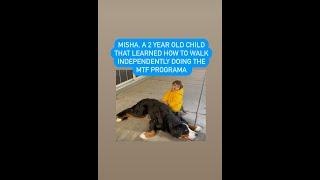 Misha, a 2-year-old, mastered independent walking in less than a month with the MTF Program