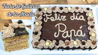 TARTA DE GALLETAS DE LA ABUELA CASERA, la de Toda la Vida! Sin Horno