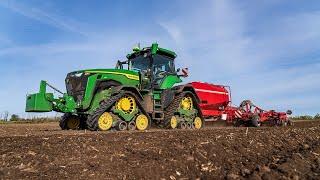 Weizenaussaat 2021 / John Deere 8RX & Horsch Focus [4K]