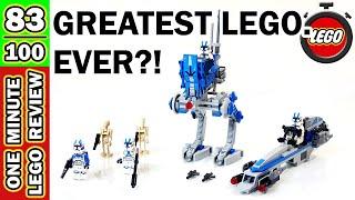 Greatest LEGO Ever?! Star Wars 501st Legion Clone Troopers OneMinuteLegoReview 75280 #shorts