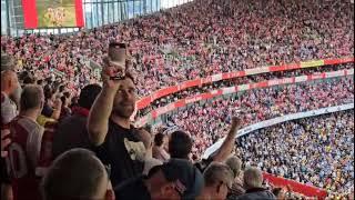 Waka Waka eh eh! The Emirates erupts into song after Kai Havertz heads the Gunners in front #coyg