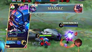 INSANE DAMAGE !! MANIAC & 14 KILLS | CYCLOPS BEST BUILD WITH FULL DAMAGE 2022 | CYCLOPS MLBB