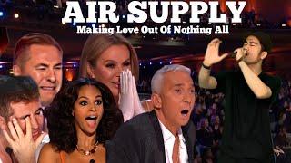 all the judges cried hearing Air Supply song Making Love Out of Nothing All Parody