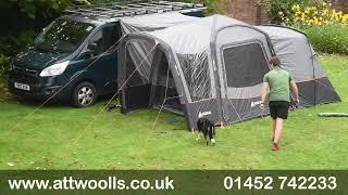 Vango Versos Air Awning Pitching & Packing Video