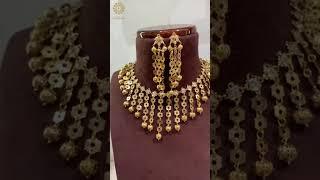 22k Gold Plated Hyderabadi Jhilmil Set  Best From The Collection Of Sadia’s Hyderabadi jewellery