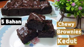 Chewy Brownies Kedut Guna 5 Bahan |Mudah |sis Damia