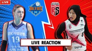 IBK ALTOS VS RED SPARKS, KOREA V-LEAGUE LIVE REACTION