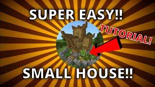 SUPER EASY SMALL HOUSE!! Minecraft building tutorial