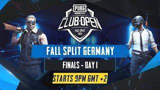 [DE] PMCO Germany Finals Day 1 | Fall Split | PUBG MOBILE CLUB OPEN 2020