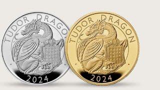 Royal Mint Release The Tudor Beast Dragon Gold and Silver Coins