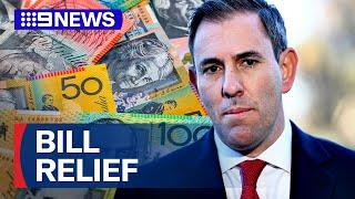 Tax and power bill relief to ease household pain | 9 News Australia