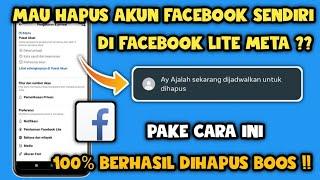 Cara menghapus Akun facebook lite 2024 | Hapus akun facebook permanen