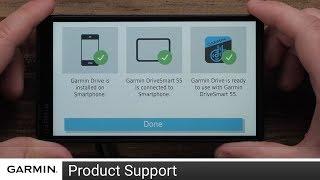 Support: Garmin Drive™ App Setup on an Apple Device with a Garmin DriveSmart™ 55/65