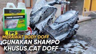 Pemilik Motor Warna Doff Wajib TauGunakan Sampo Khusus Saat Mencuci Motor Cat Doff