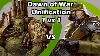 Dawn of War Unification: 1 vs 1 Death Guard (Grindan) vs Death Korps of Krieg (Gost)