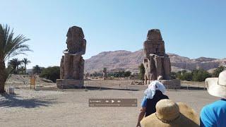 Giant Megalithic Human Sculptures At The Ramesseum And Memnon Near Luxor In Egypt