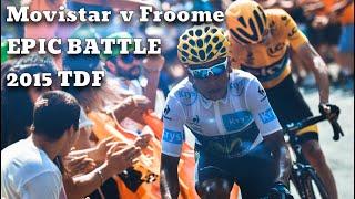 Froome vs Quintana & Valverde 2015 Tour de France - Best Moments #cyclinglegends