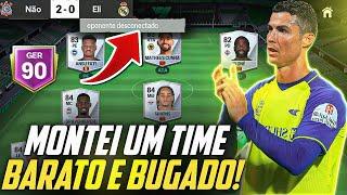 INCRÍVEL    MUITO BUGADO! MONTEI UM TIME SÓ COM CARTAS PRATA E FICOU ABSURDO! | FC MOBILE