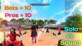 Ten Bots vs Ten Pros vs SRB  || Full Funny Video || @funwithsrbyt || #freefire #trending #srb