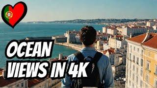 Lisbon, Portugal Walking Tour 4K: Historic Sites & Scenic Ocean Views with Captions