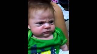 Funny angry baby