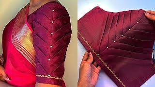 Trending sleeve design cutting and stitching| blouse sleeves design| बाजू का डिजाइन sleeves design|