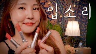 하콩이들이 추천해준 주황 립스틱 발라보기｜입소리 ASMR｜(feat. 슈에무라 오렌지컬렉션, 베놈 립플럼퍼)