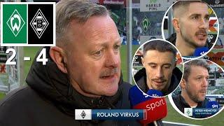 Virkus Romano Friedl Niemeyer Interview Nach Dem spiel  Bremen 2 vs 4 Borussia M'gladbach 15/03/2025