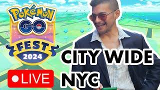 [IRL] Pokémon Go Fest NEW YORK 2024 Live Stream - CITY EXPERIENCE - #PokemonGo Live!