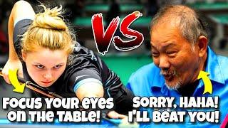 Hill-to-Hill match between Pool Genius vs Kristina Tkach the Billiards Master the Gorgeous Beauty