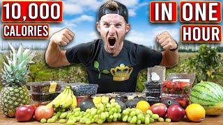 I Tried To Eat 10,000 Calories of Fruit in ONE HOUR!